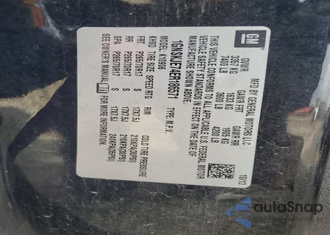 2014 Chevrolet Suburban K1500 Lt z USA, uszkodzony, nr VIN 1GNSKJE74ER186571